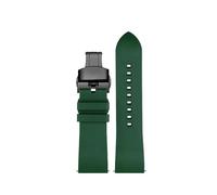 NBCNZCTSAS Quick-Release Fluororubber Watchband Fit For Luminox watch 3051 8800 3080 1820 7251 3050 Series Watch Strap 20 22 23mm(Green black buckle,22mm)