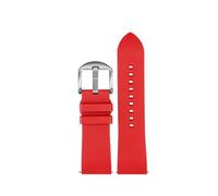 NBCNZCTSAS Quick-Release Fluororubber Watchband Fit For Luminox watch 3051 8800 3080 1820 7251 3050 Series Watch Strap 20 22 23mm(Red silver pin,22mm)