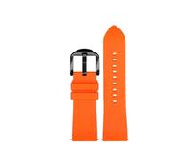 NBCNZCTSAS Quick-Release Fluororubber Watchband Fit For Luminox watch 3051 8800 3080 1820 7251 3050 Series Watch Strap 20 22 23mm(Orange black pin,20mm)