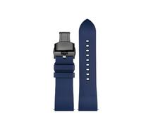 NBCNZCTSAS Quick-Release Fluororubber Watchband Fit For Luminox watch 3051 8800 3080 1820 7251 3050 Series Watch Strap 20 22 23mm(Blue black buckle,23mm)