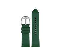 NBCNZCTSAS Quick-Release Fluororubber Watchband Fit For Luminox watch 3051 8800 3080 1820 7251 3050 Series Watch Strap 20 22 23mm(Green silver pin,23mm)