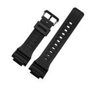 NBCNZCTSAS Resin strap case men's watch accessories Fit For Casio AQ-S810 AEQ-110 MCW-200H sports waterproof couple Blue red white watch band(Matte Black)