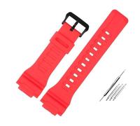 NBCNZCTSAS Resin strap case men's watch accessories Fit For Casio AQ-S810 AEQ-110 MCW-200H sports waterproof couple Blue red white watch band(Dumb right red)