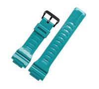 NBCNZCTSAS Resin strap case men's watch accessories Fit For Casio AQ-S810 AEQ-110 MCW-200H sports waterproof couple Blue red white watch band(Bright blue)