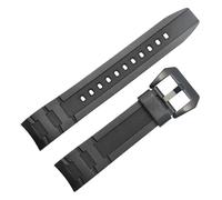 NBCNZCTSAS Rubber bracelet silicone resin watch strap 22mm waterproof watchband black Arc mouth Fit For Casio EFR-516PB/EFR-516 watch band