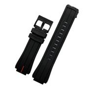 NBCNZCTSAS Rubber Watchband Fit For Timex WATCHT2N720 T2N721 T2N739 TW2T76300 Leather Bracelet Waterproof silicone strap 24 * 16mm(Redline-black)