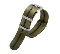 NBCNZCTSAS Smooth Nylon Watchband Fit For Omega Fit For Seamaster/Fit For Rolex/Fit For Seiko/Fit For Mido 20mm 22mm Men Women Strap Watch Strap(A10 silver buckle,20mm)