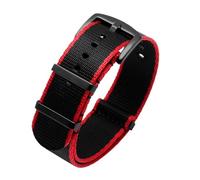 NBCNZCTSAS Smooth Nylon Watchband Fit For Omega Fit For Seamaster/Fit For Rolex/Fit For Seiko/Fit For Mido 20mm 22mm Men Women Strap Watch Strap(A20 black buckle,22mm)