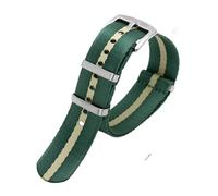 NBCNZCTSAS Smooth Nylon Watchband Fit For Omega Fit For Seamaster/Fit For Rolex/Fit For Seiko/Fit For Mido 20mm 22mm Men Women Strap Watch Strap(A13 silver buckle,22mm)