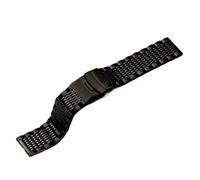 NBCNZCTSAS Solid 316L Steel Watch Strap 22mm Stainless Steel Watch Band Mechanical Watch Men's Black Steel Bracelet 20mm Fashion(Mesh-Black,20mm)