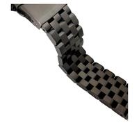 NBCNZCTSAS Solid 316L Steel Watch Strap 22mm Stainless Steel Watch Band Mechanical Watch Men's Black Steel Bracelet 20mm Fashion(5Steel-Black,20mm)