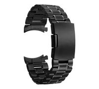 NBCNZCTSAS Solid Curved End 22mm 20mm Stainless Steel Strap Fit For Samsung Galaxy Watch 3 Band Active 2 Gear S3 18mm 24mm Bracelet Fit For Huawei(Black Tool,22mm)