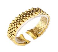 NBCNZCTSAS Solid Stainless Steel Watch Accessories Band Fit For Rolex Watch Strap 17mm 20mm 21mm(Gold 5,21mm)