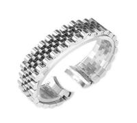 NBCNZCTSAS Solid Stainless Steel Watch Accessories Band Fit For Rolex Watch Strap 17mm 20mm 21mm(Silver 5,20mm)