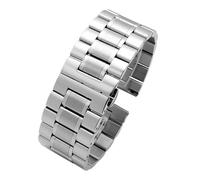 NBCNZCTSAS Solid Stainless Steel Watchband Fit For Seven Friday Diesel 28mm WatchStrap Large size Men WristBand Bracelet Replacement Bracelet(B-silver)