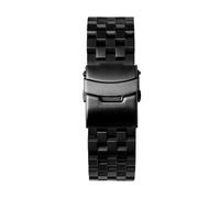 NBCNZCTSAS Stainless Steel Watch Strap Fit For Diesel DZ4316 DZ7395 7305 4209 4215 Men Metal Solid Wrist Watchband Bracelet 24mm 26mm 28mm 30mm(Five Pearl Black,22mm)