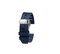 NBCNZCTSAS Suitable Fit For Huawei WATCH3/4Pro Ultimate strap GT2/GT3 fluororubber Watch Strap Men's Diving Watches Accessories(Blue silver buckle,20mm)