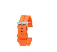 NBCNZCTSAS Suitable Fit For Huawei WATCH3/4Pro Ultimate strap GT2/GT3 fluororubber Watch Strap Men's Diving Watches Accessories(Orange silver pin,20mm)