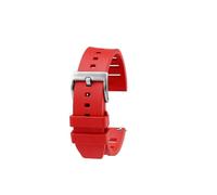 NBCNZCTSAS Suitable Fit For Huawei WATCH3/4Pro Ultimate strap GT2/GT3 fluororubber Watch Strap Men's Diving Watches Accessories(Red silver pin,20mm)