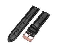 NBCNZCTSAS Watch Strap Brown With Rose Gold Watchband 14mm 18mm 20mm Fit For DW Fit For Daniel Fit For Wellington Watch Band(Rose-Black A,17mm)