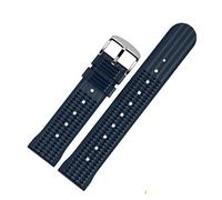 NBCNZCTSAS Watch Waffle Strap 20mm Bracelets 20/22mm Universal Mens Diver Band Rubber Fit For Seiko For IWC For Astron(Blue,22mm)