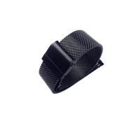 NBCNZCTSAS Watchband 12mm 14mm 18mm 20mm 22mm 24mm Universal Stainless Steel Metal Watch Band Fossil Strap Bracelet Black Rose Gold Silver(Nero,14mm)