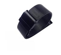 NBCNZCTSAS Watchband 18mm 20mm 22mm Universal Stainless Steel Metal Fit For DW Band Strap Bracelet Accessories Black Rose Gold Silver(Nero,13mm)