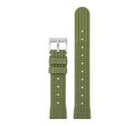 NBCNZCTSAS Watchdives Waffle Watchband 20mm 22mm Fast Release Breathable Skin Friendly Replacement Soft Premium Rubber Strap Watch Band(WD.F6-Green,22mm)