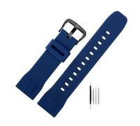 NBCNZCTSAS Waterproof Replacement Bracelet Band Strap Fit For Casio PRG-600YB Soft silicone watchband prg-650 PRW-6600 sports Rubber Watch 24mm(Blue BK)