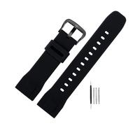 NBCNZCTSAS Waterproof Replacement Bracelet Band Strap Fit For Casio PRG-600YB Soft silicone watchband prg-650 PRW-6600 sports Rubber Watch 24mm(Black BK)