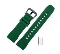 NBCNZCTSAS Waterproof Replacement Bracelet Band Strap Fit For Casio PRG-600YB Soft silicone watchband prg-650 PRW-6600 sports Rubber Watch 24mm(Green BK)