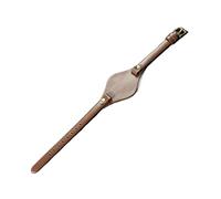 NBCNZCTSAS Women‘s Elastic Skin Friendly Leather Compact Watchbands Fit For Fossil Es3077 Es2830 Es3262 Es3060 Es4176 Strap 8mm(Coffee-Golden-K1)