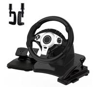 NBCP Gaming Steering Wheel and Pedals-270°/900°Car Sim Driving PC Racing Wheel with Dual-Motor Vibration & Gear Shifter-Steering Wheel for PC, Xbox One, Xbox Series X/S, PS4, PS3, Euro Truck Simulator