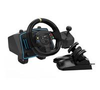 NBCP Gaming Steering Wheel with Pedals and Shifter - 1080° Driving Force Racing Wheel, Vibration Feedback, Paddle Shifters - Steering Wheel for PC, Xbox One, PS4, Xbox Series X/S, PS3, Switch