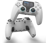 NBCP Interactive Screen Wireless Gaming Controller for PC/Switch/iOS/Android, Gaming Controller with Hall Effect Stick & Trigger/Programmable/RGB Light/Dual Vibration/Gyro/Turbo/3.5mm Headphone Jack