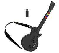 NBCP PC Guitar Hero Controller, Wireless PS3 Guitar Hero with Dongle for PC/PlayStation 3, Compatible with Guitar Hero, Rock Band, Clone Hero & Fortnite Festival - Black