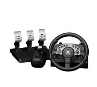 NBCP PC Racing Wheel - 1080 Degree 28CM 11" Steering Wheel with 3-Pedals and H-Shifter - Magnetic Induction & Metal Bearings, Sim Driving Wheel for Euro Truck Simulator 2, Farming Sim, Windows PC