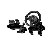 NBCP PC Racing Wheel, 900° Gaming Steering Wheel with Sequential Gear Shifter & Pedals, Hall Effect Precise Linear Steering, 11" Large Wheel Adjustable Tilt Height Racing Simulator for PC PS3