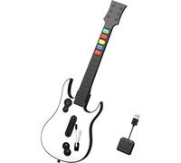 NBCP Rock Band Controller for XBOX-one/Xbox Series X/PC Wireless Guitar for Rock Band, Fortnite Festival with Strap and Wireless Dongle, White