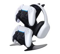 NBCP Universal 2 in 1 Game Controller & Headphone Holder, Aluminum Metal Storage Organizer Compatible with Xbox One/Xbox Series X/S/NS Switch/PS4/PS5/PC