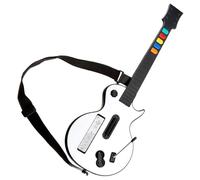 NBCP Wireless Guitar Controller for Nintendo Wii - Compatible with Guitar Hero and Rock Band 2 & 3 (Excludes Rock Band 1) - White