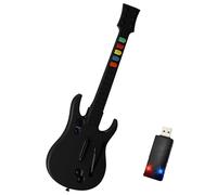 NBCP Wireless PC Guitar Controller -Clone Hero Guitar for PC with USB Dongle, 2.4G Rock Band/Hero III,World Tour Compatible, Plug & Play