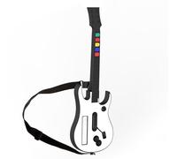 NBCP Wireless Wii Guitar Controller for Guitar Hero & Rock Band 2/3 - Compatible with All Guitar Hero Games on Wii, Supports Clone Hero - White