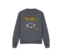 NBCU Back To The Future Delorean Sweatshirt, Charcoal | Size: 2XL NBCU Charcoal 2XL