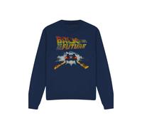 NBCU Back To The Future Delorean Sweatshirt, Navy | Size: 2XL NBCU Navy 2XL