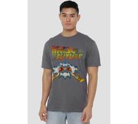 NBCU Back To The Future Delorean T-Shirt, Charcoal | Size: 4XL NBCU Charcoal 4XL