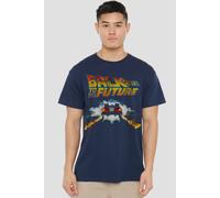 NBCU Back To The Future Delorean T-Shirt, Navy | Size: 3XL NBCU Navy 3XL