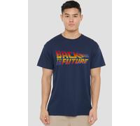 NBCU Back To The Future Logo T-Shirt, Navy | Size: 3XL NBCU Navy 3XL