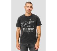 NBCU Back To The Future Marvin & The Starlighters T-Shirt, Wash Black in Dark Grey | Size: 2XL NBCU Dark Grey 2XL