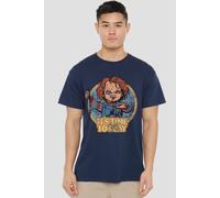 NBCU Chucky Time To Play Vintage T-Shirt, Navy | Size: 3XL NBCU Navy 3XL